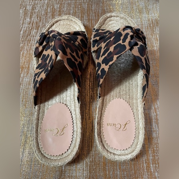 J.Crew Leopard 🐆 Twisted knot Canvas Espadrilles - Picture 3 of 5